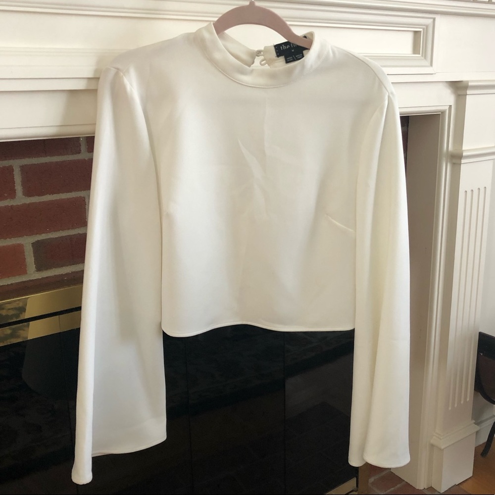 Bell sleeve crop top